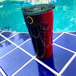 20 oz. Insulated Cup with Lid, red & black